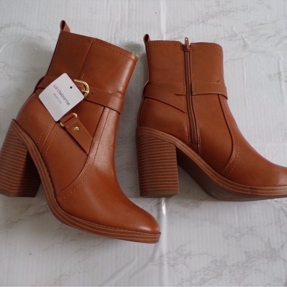 Liz Claiborne Brown Ankle Boots